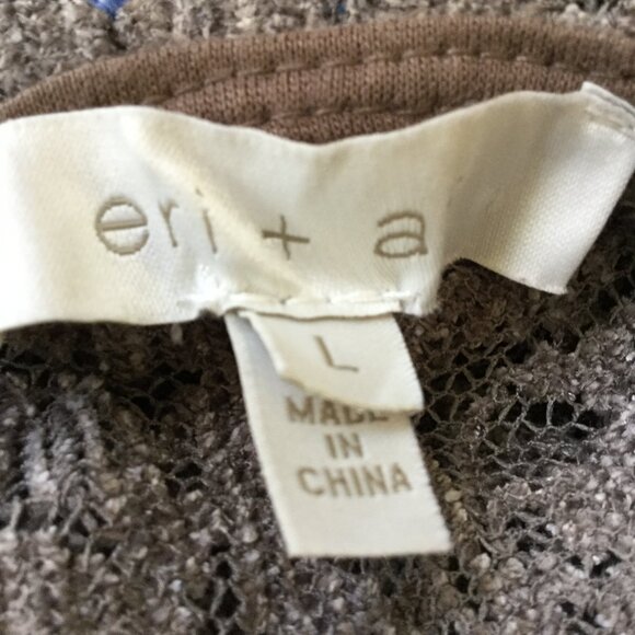 Anthropologie Eri + Ali Lace/Net Blouse l - Picture 7 of 11